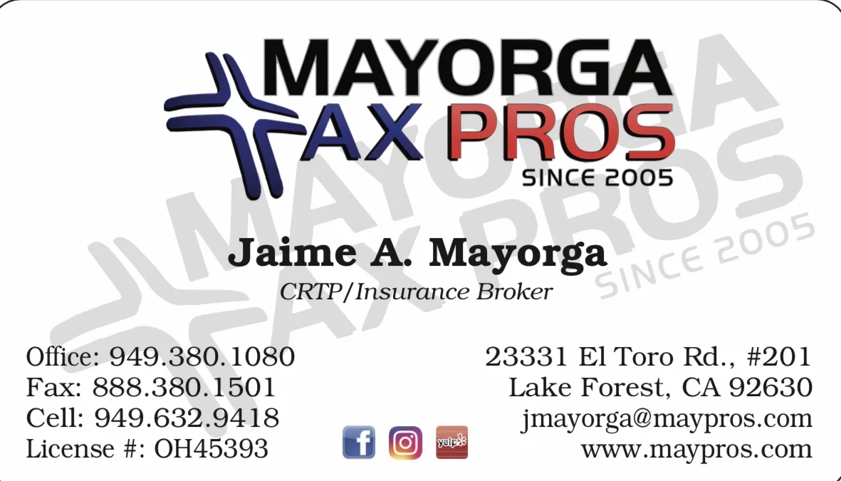 Mayorga Professional Services LLC — Business & Consulting in Lake Forest, CA
